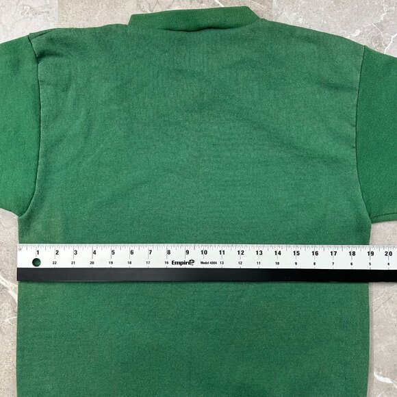 90s Vintage Cougar Sweatshirt Mens Medium Animal Nature Big Cats Wildlife Green - Picture 7 of 9